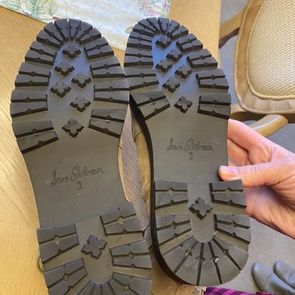 Sam Edelman  junip tan suede lug sole combat boots - Picture 8 of 8